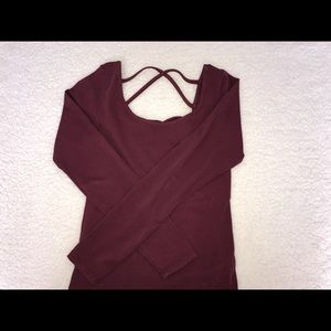 Crisscrossed Back Bodysuit